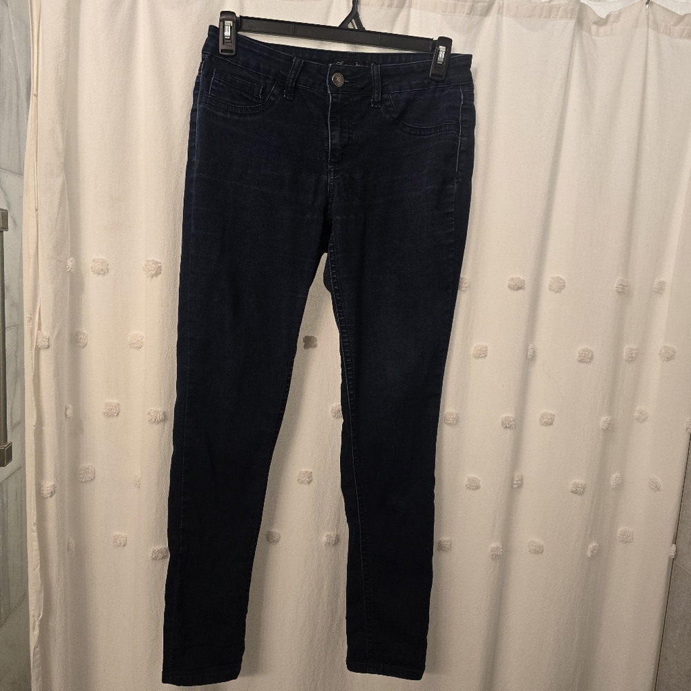 Love Indigo Women's Dark Blue Jeans/Jeggings Size 10